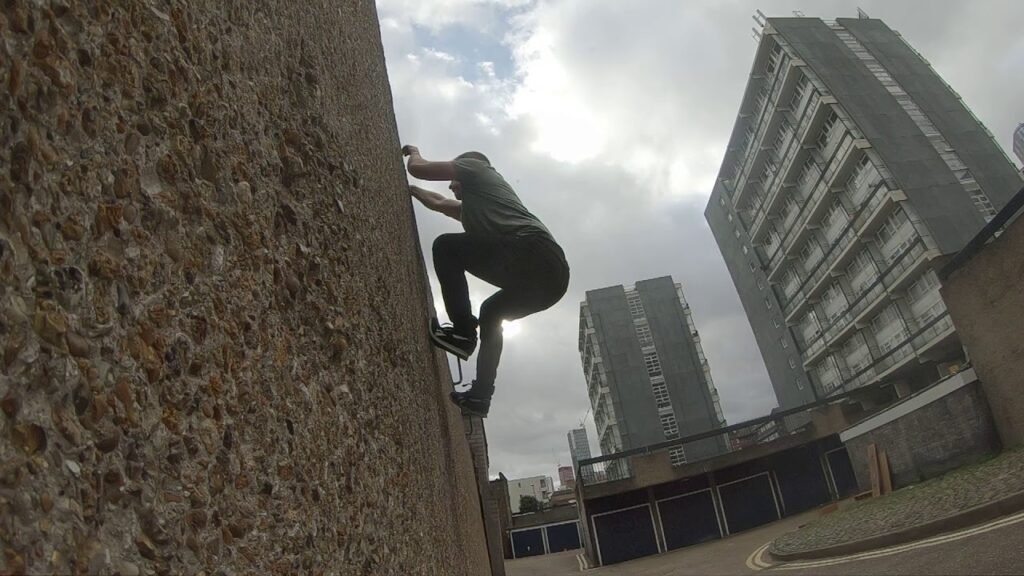 Climbing - Wall Drop - Side View - SlowMo