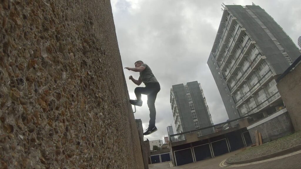 Climbing - Wall Run - Side View - SlowMo