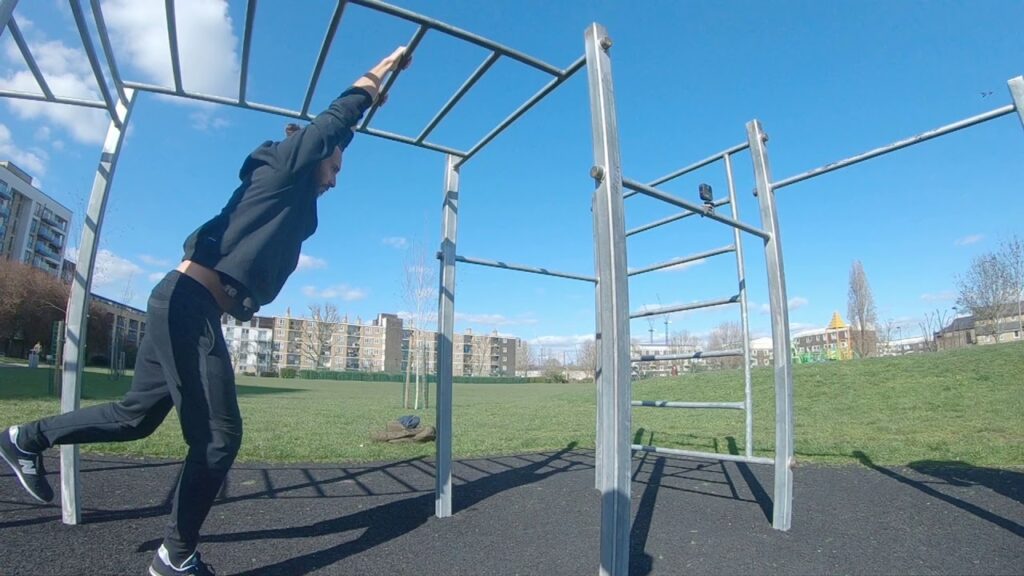 Swinging - Lache to Cat Leap - Back View - SlowMo