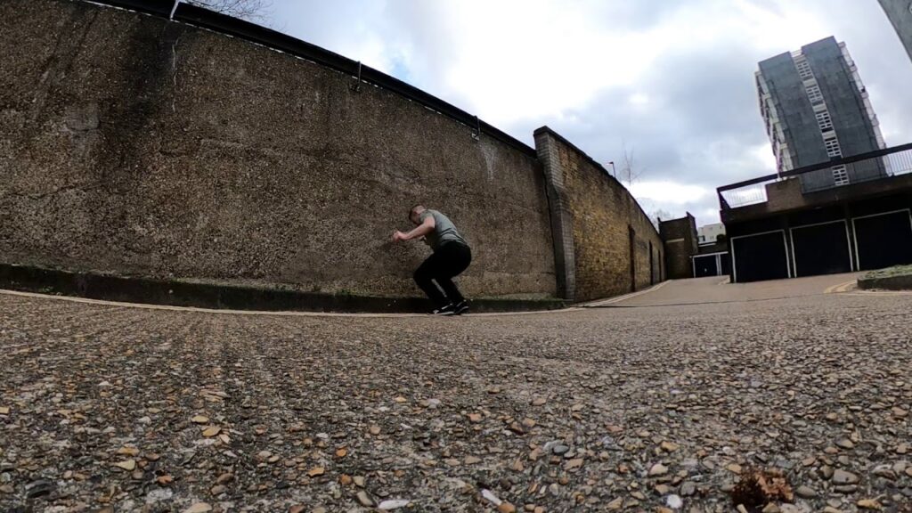 Climbing - Wall Drop - Back View