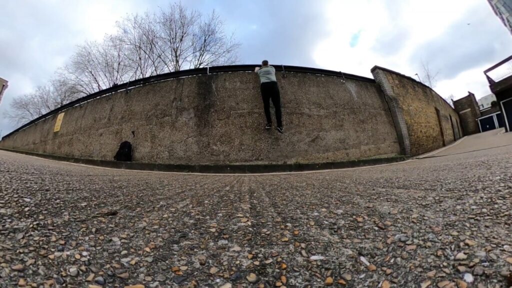 Climbing - Wall Run - Back View