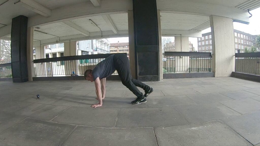 Crawling - Hands then feet - Side View - SlowMo