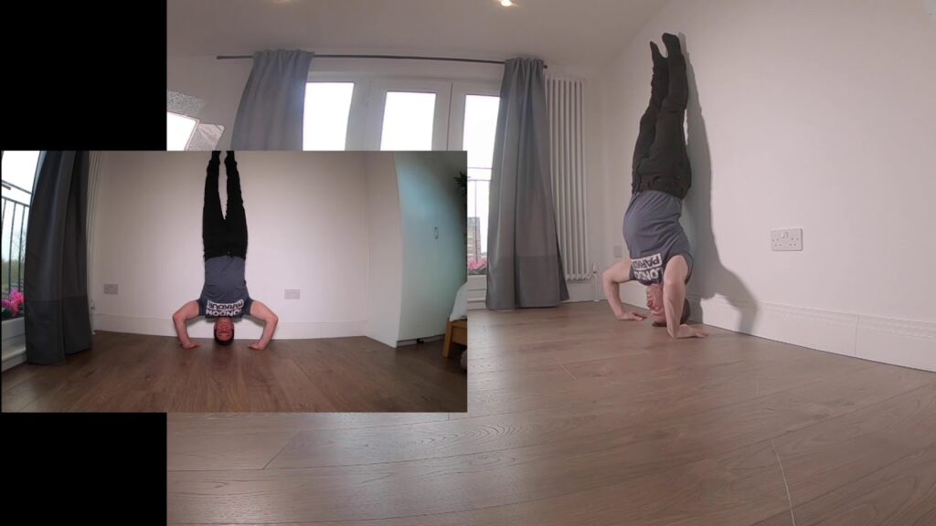 Conditioning - Pressup Handstand - Mixed View - SlowMo